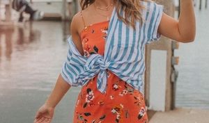 ❣️ FINAL SALE 🤍 Beautiful orange slip dress